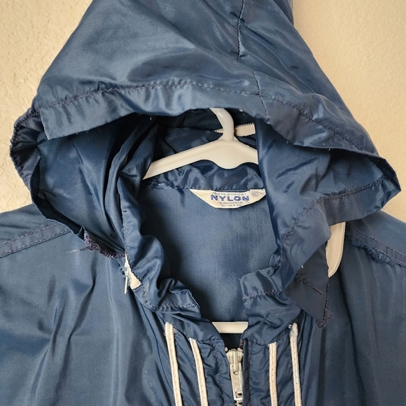 VINTAGE x UNIVERSITY OF WISCONSIN 70s nylon windbreaker in Navy XL‎ - Picture 11 of 11